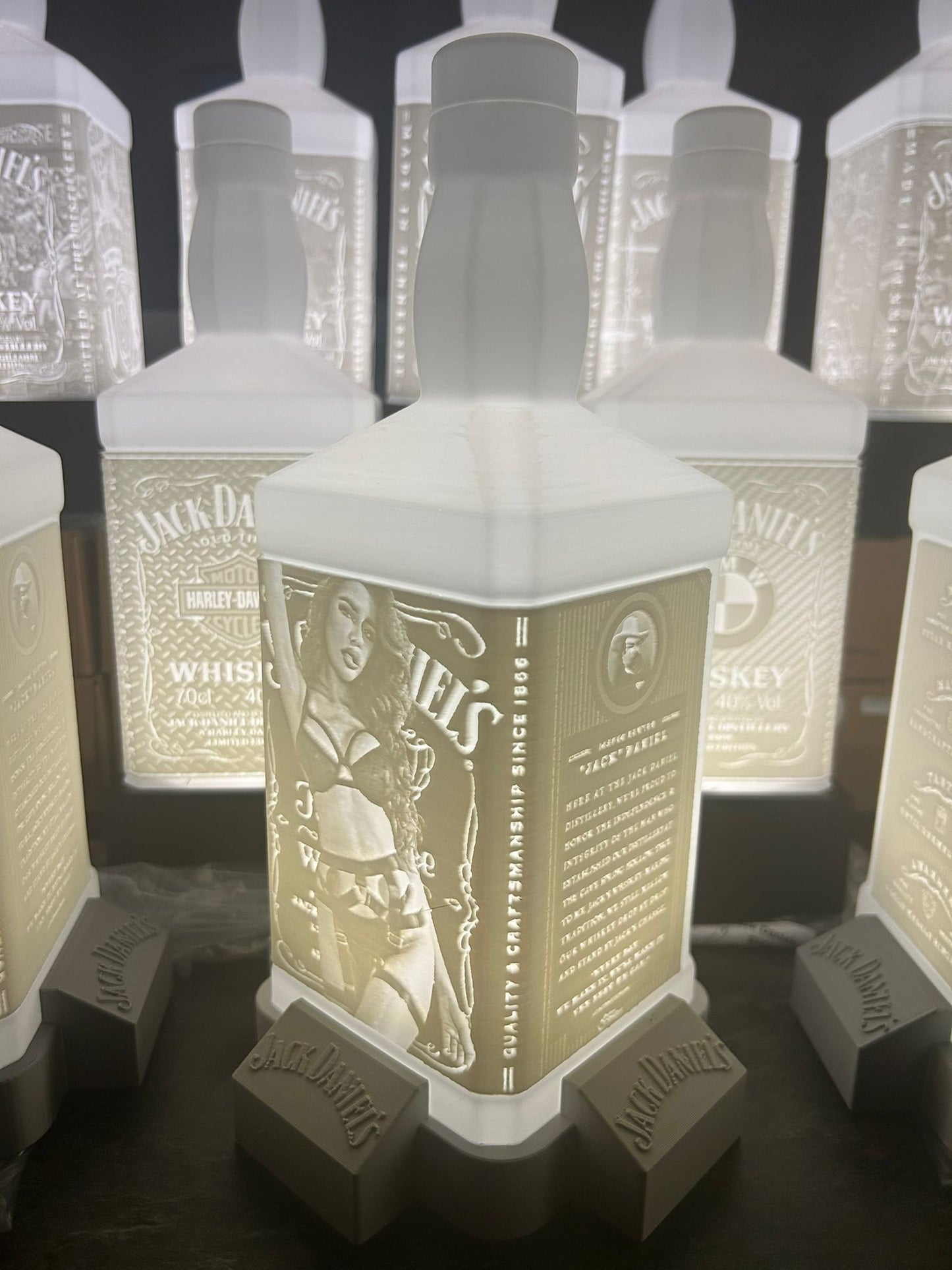 Lithophane Lampe Jack Daniels V8