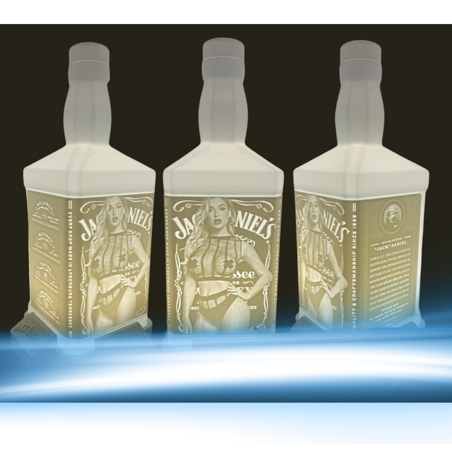 Lithophane Lampe Jack Daniels V9