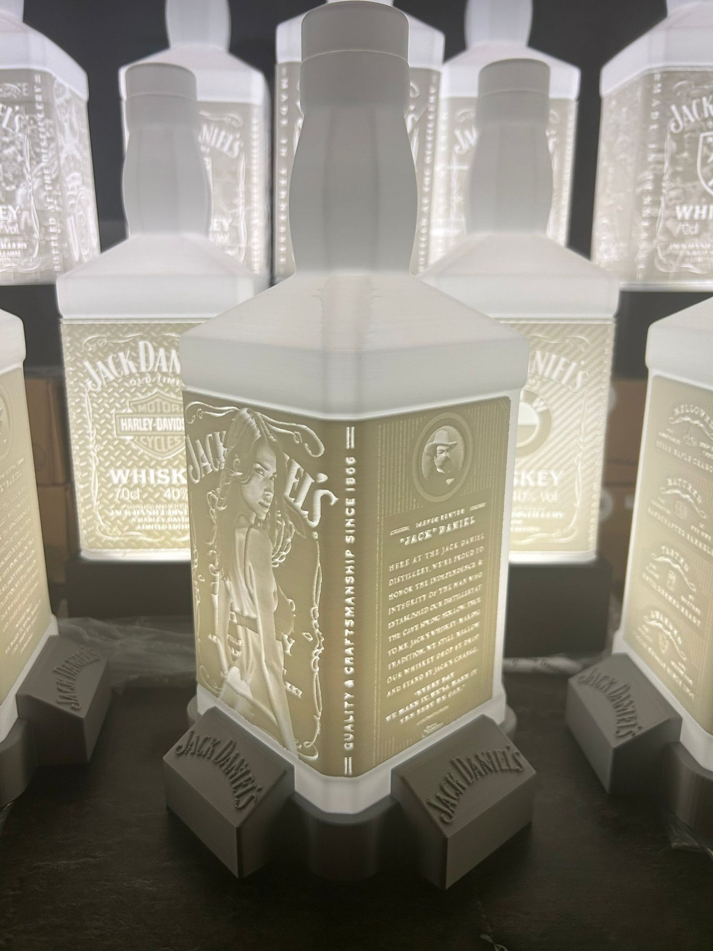 Lithophane Lampe Jack Daniels V7