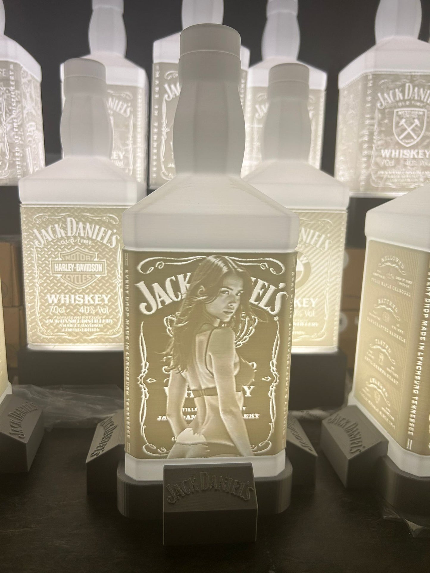 Lithophane Lampe Jack Daniels V7
