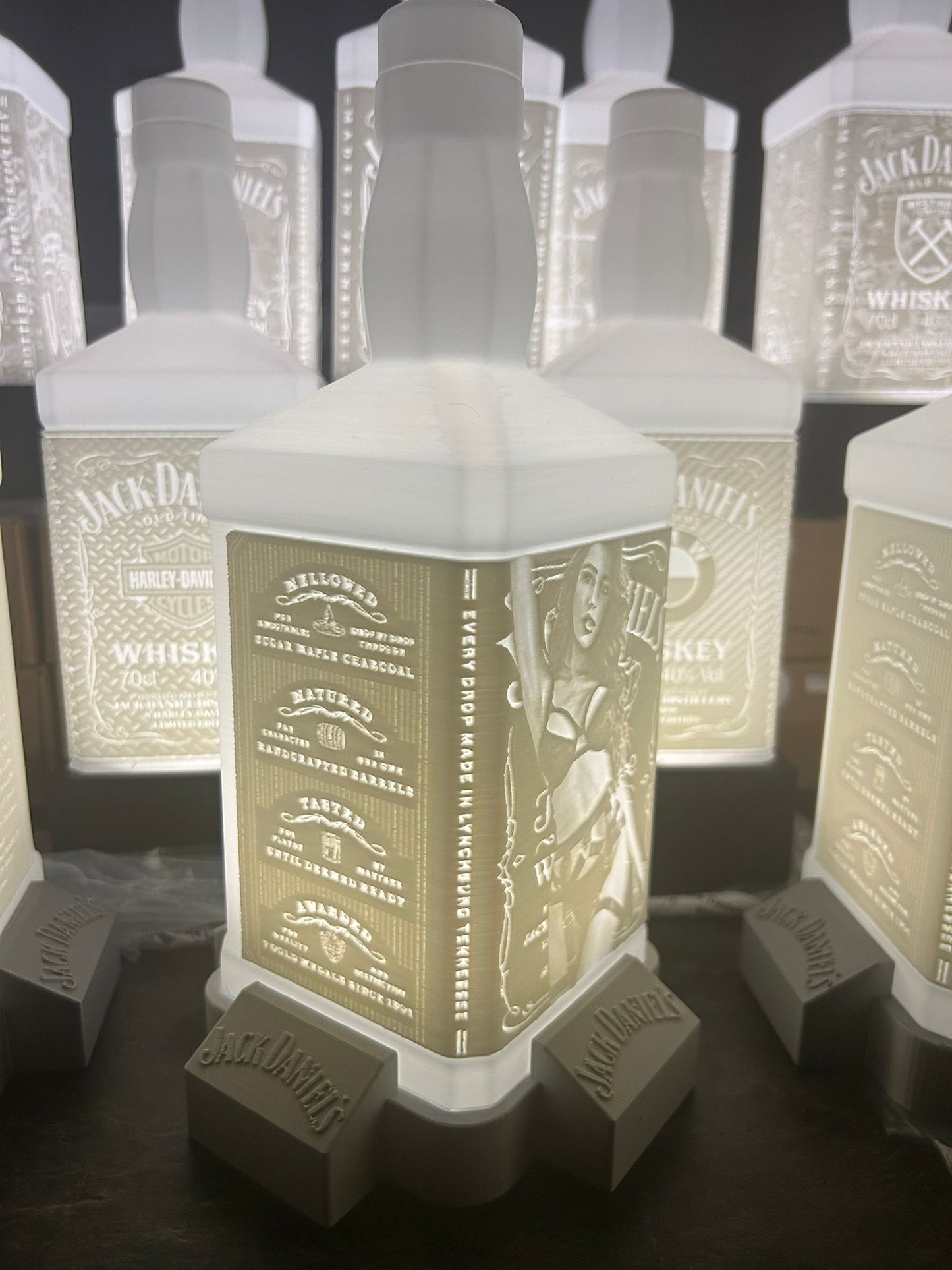 Lithophane Lampe Jack Daniels V8