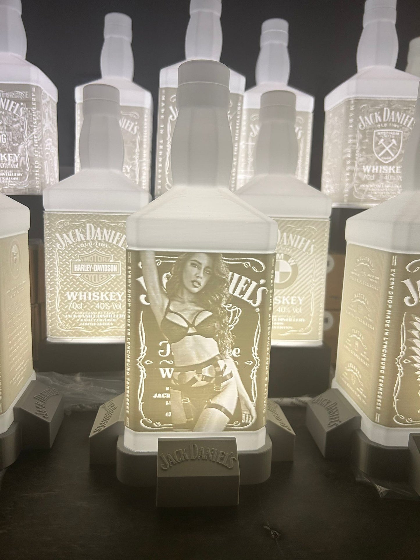 Lithophane Lampe Jack Daniels V8