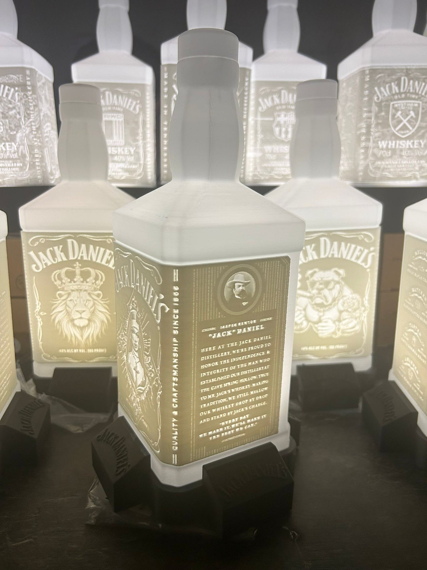 Lithophane Lampe Jack Daniels V3