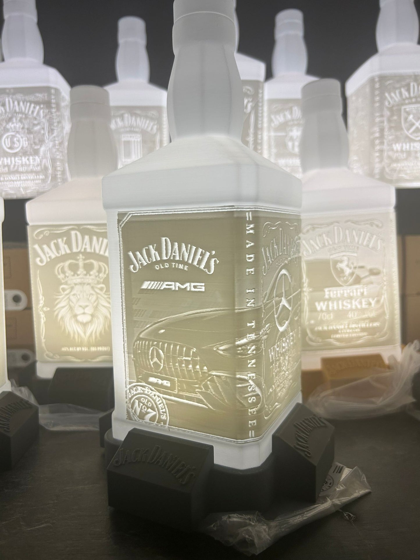 Lithophane Lampe Jack Daniels V1