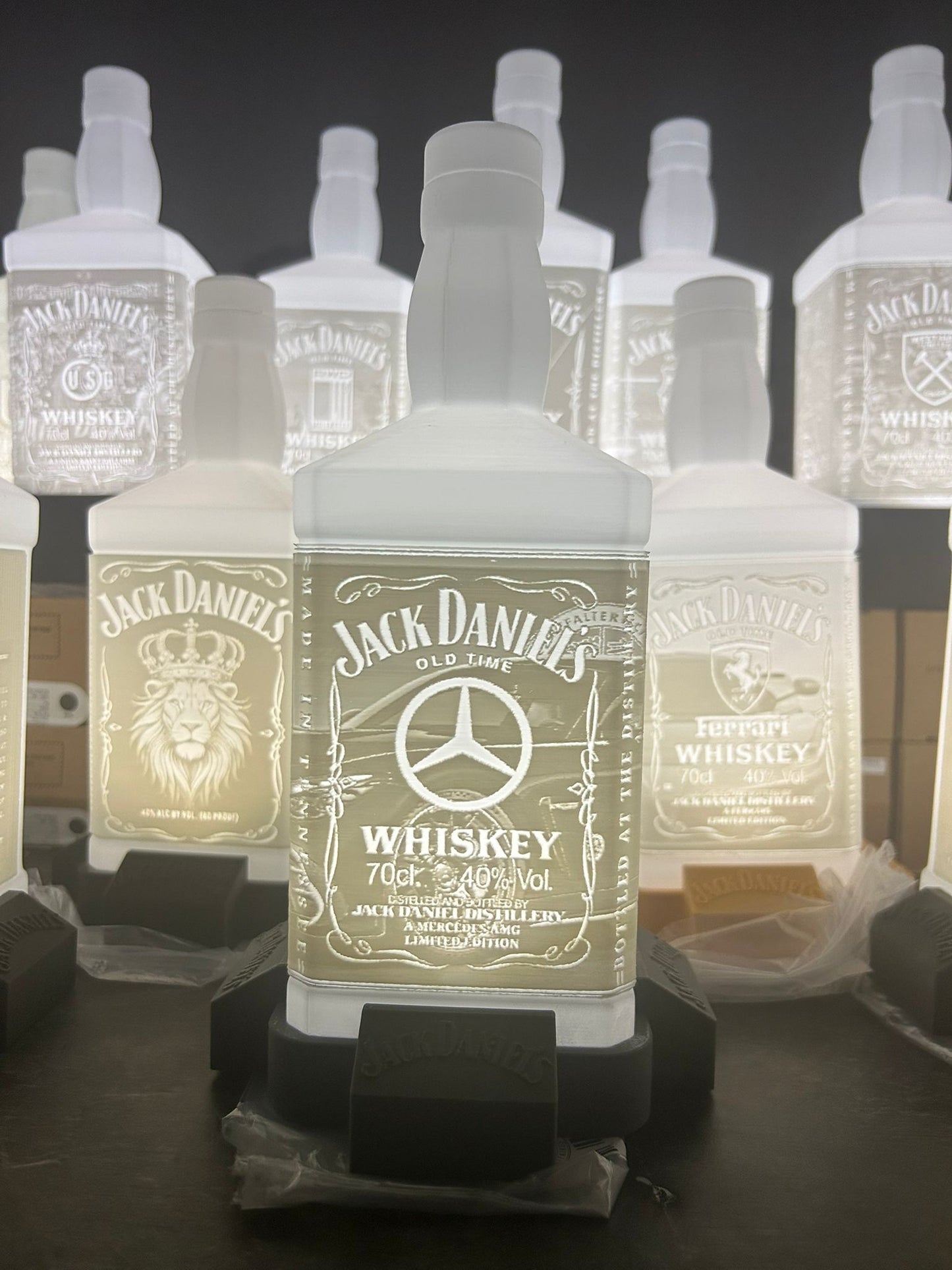 Lithophane Lampe Jack Daniels V1